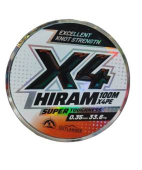 ШНУР плетеный 100m, 0.35mm, 33,6kg Outlander HIRAM