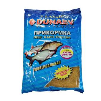 ПРИКОРМКА Тутти Фрутти УНИВЕРСАЛЬНАЯ 900гр. "DUNAEV" (лещ, карп, плотва)