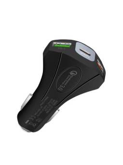 РАЗВЕТВИТЕЛЬ прикуривателя быстрой зарядки QC 3.0 - 2USB, Type-C