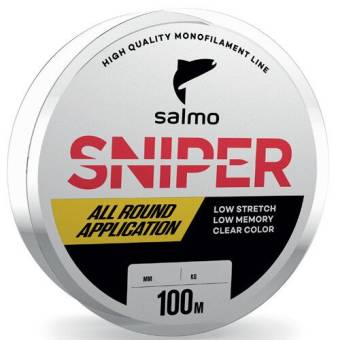 ЛЕСКА SNIPER монофильная 100m, 0.25mm, 4.70kg, "Salmo"