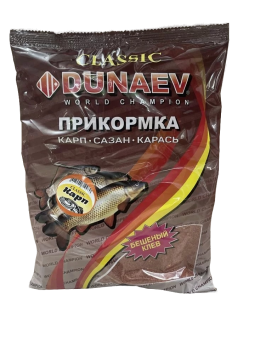 ПРИКОРМКА Classic КАРП 900гр. "DUNAEV" (карп, сазан, карась)