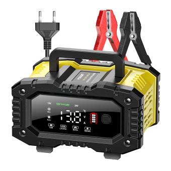 Автомобильное зарядное устройство 12V, 10A - 24V,5А FOXSUR для (АКБ от 40Ач до 200Ач)