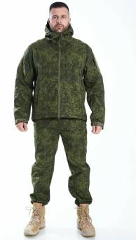КОСТЮМ Cофтшелл Softshell Зеленый пиксель
