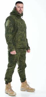 КОСТЮМ Cофтшелл Softshell Зеленый пиксель
