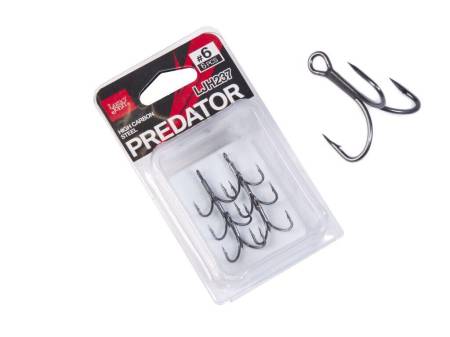КРЮЧКИ-ТРОЙНИКИ "06" 6шт PREDATOR "Lucky John"