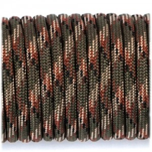 Paracord 550 army green camo #004 30 метров