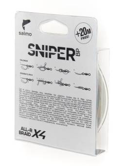 ЛЕСКА SNIPER BP ALL-R BRAID Х4 плетёная 120m, 0.15mm, 9.09kg "Salmo"