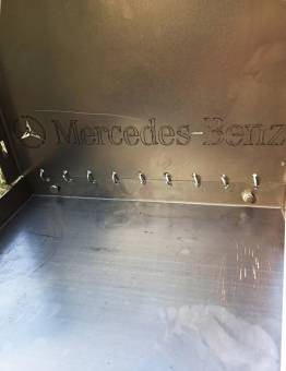 МАНГАЛ Mercedes-Benz разборный 2 мм 500*320*150