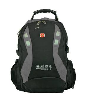 Рюкзак 35L 9371# USB BLACK-GRAY