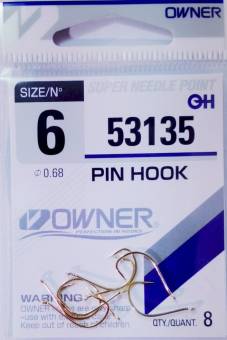 Крючки Owner 6/53135 0.68 PINT HOOK