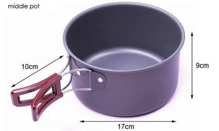 Набор туристической посуды "Camping set pot" AL-500