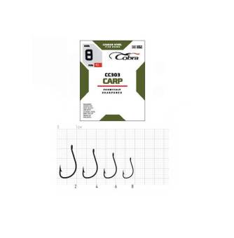 КРЮЧКИ CС303 разм.8 10шт. CARP "Cobra"