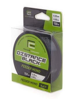 ЛЕСКА DISTANCE BLACK моноф. 150m, 0.30mm, 6.68kg "Feeder Concept"