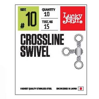 ВЕРТЛЮГИ трехстор. CROSSLINE 010 10ШТ "Lucky John" PRO SERIES