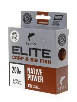 ЛЕСКА ELITE CARP & BIG FISH монофильная 200m, 0.35mm, 12.10kg "Salmo"
