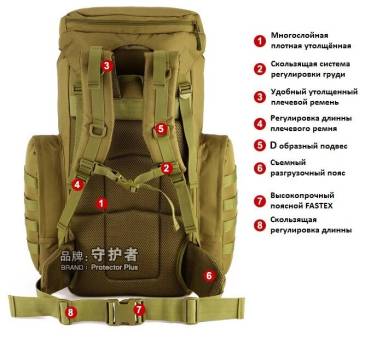 РЮКЗАК тактический Mr. martin S408 70-85L CP