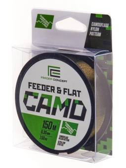 ЛЕСКА FEEDER&FLAT CAMO монофильная 150m, 0.30mm, 7.50kg. "Salmo"