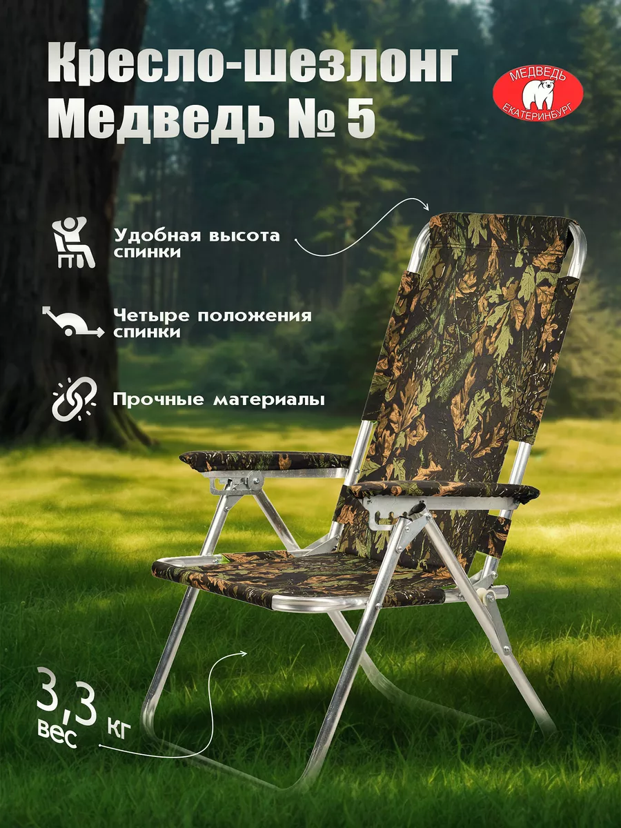 Кресло-Шезлонг Медведь №5