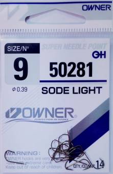 Крючки Owner 9/50281 0.39 SODE LIGHT