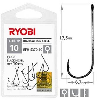 КРЮЧКИ №10 10шт. RFH-5370 "Ryobi"