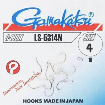 КРЮЧКИ №4 10шт. LS-5314N "Gamakatsu"