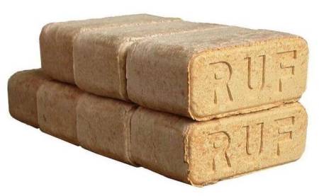 БРИКЕТЫ 12шт. топливные "RUF" 10кг
