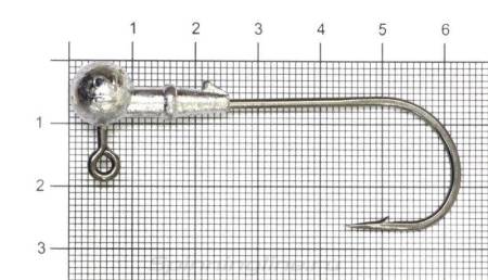 ДЖИГ-ГОЛОВКА 12гр. Round Jig 90 №6/0 "Hitfish"