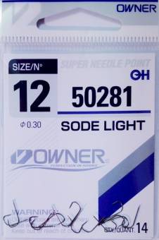 Крючки Owner 12/50281 0.30 Sode Light