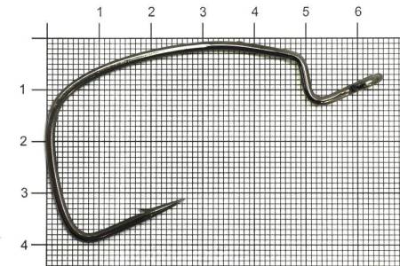 КРЮЧКИ офсетные 4шт. №6/0 LW POWER OFFSET HOOK "Hitfish"