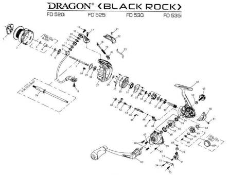 КАТУШКА Black Rock 530 FD "Dragon"