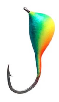 МОРМЫШКА 0,27г. вольф. Капля с ушком d2.5,347 "Aqua"