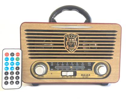 РАДИОПРИЕМНИК m-115bt usb, microSD, aux "MEIER"
