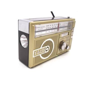 РАДИОПРИЕМНИК xb-108bt-s USB/SD/microSD/FM/фонарик, красный "WAXIBA"