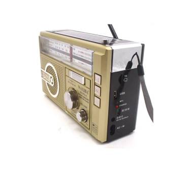 РАДИОПРИЕМНИК xb-108bt-s USB/SD/microSD/FM/фонарик, красный "WAXIBA"