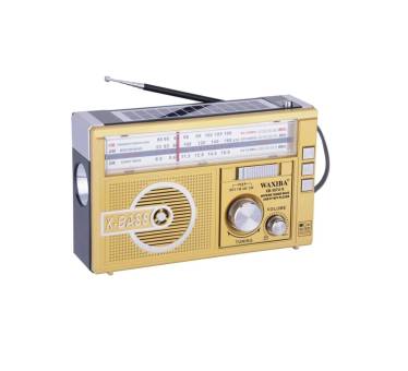 РАДИОПРИЕМНИК xb-108bt-s USB/SD/microSD/FM/фонарик, красный "WAXIBA"