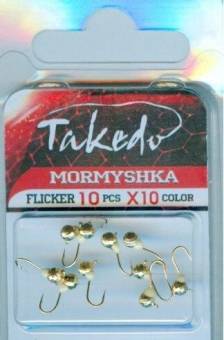 Мормышка вольф. дискошар TAKEDO Wolf Pro Flicker ( d 2,5 мм, 0.1 гр, цвет X10 фосфор )