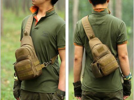 Сумка тактическая на плечо Oxford 600D Blue Camo