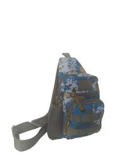 Сумка тактическая на плечо Oxford 600D Blue Camo