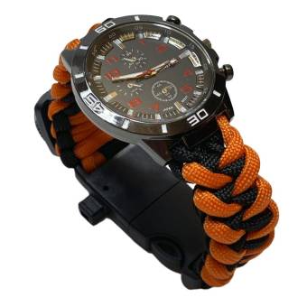 ЧАСЫ с браслетом из паракорда ORANGE