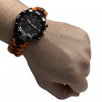 ЧАСЫ с браслетом из паракорда ORANGE