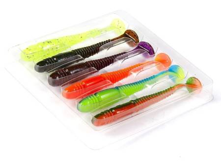 ВИБРОХВОСТ 3.4"(08.64)/MIX1 6шт. PRO SERIES TIOGA "Lucky John"