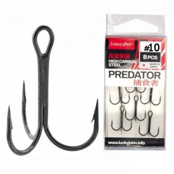 КРЮЧКИ-ТРОЙНИКИ #10" 8шт PREDATOR LJH235 "Lucky John"