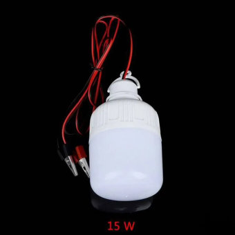 ЛАМПА 12V 15W подвесная с зажимами (крокодилами)