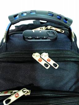 Рюкзак 35L с кодовым замком 2002# USB BLACK