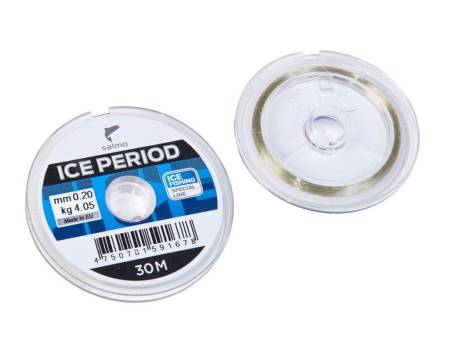 ЛЕСКА ICE PERIOD зеленая монофильная зимняя 30m, 0.22mm, 4.86kg "Salmo"