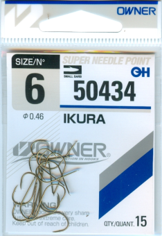 Крючки Owner 6/50434 0.46 Ikura