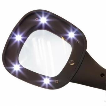 ЛУПА 3х с подсветкой 6 LED ( TH-600558H )