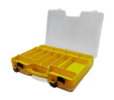 ЯЩИК (ЧЕМОДАН) двухсторонний для рыболовных снастей 29х20х6 см
