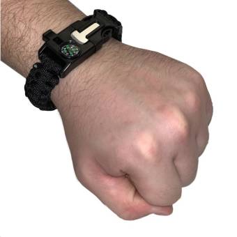 БРАСЛЕТ из паракорда BLACK